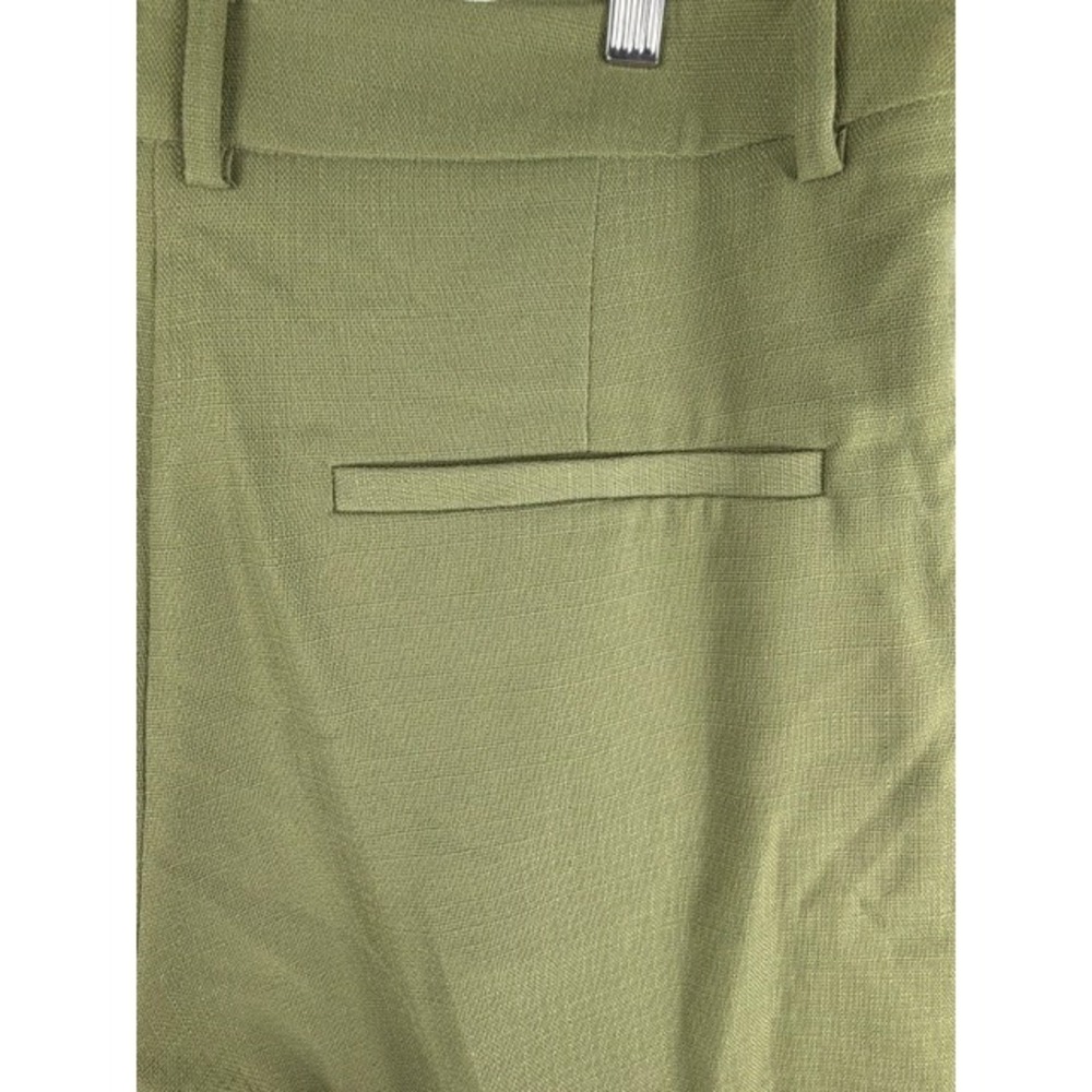 ASOS Design Tailored Tapered Trouser Pants Khaki Green High Rise Womens 14 Work - Picture 7 of 10